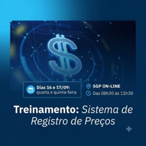 16 e 17/09 - Treinamento: Sistema de Registro de Preços (SRP)