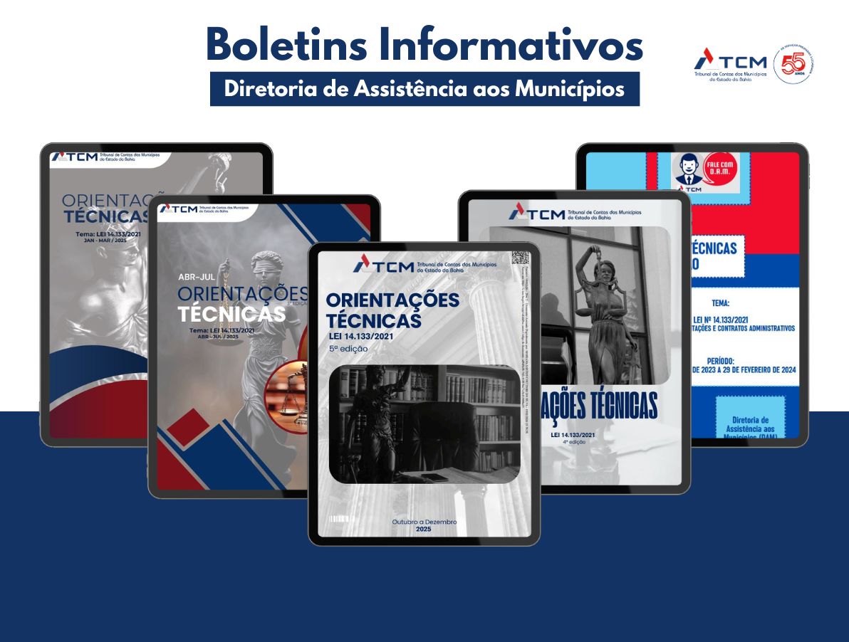 Boletins da DAM orientam sobre a aplicação da nova Lei de Licitações