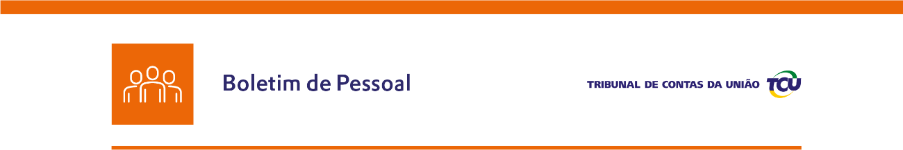 BOLETIM DE PESSOAL DO TCU